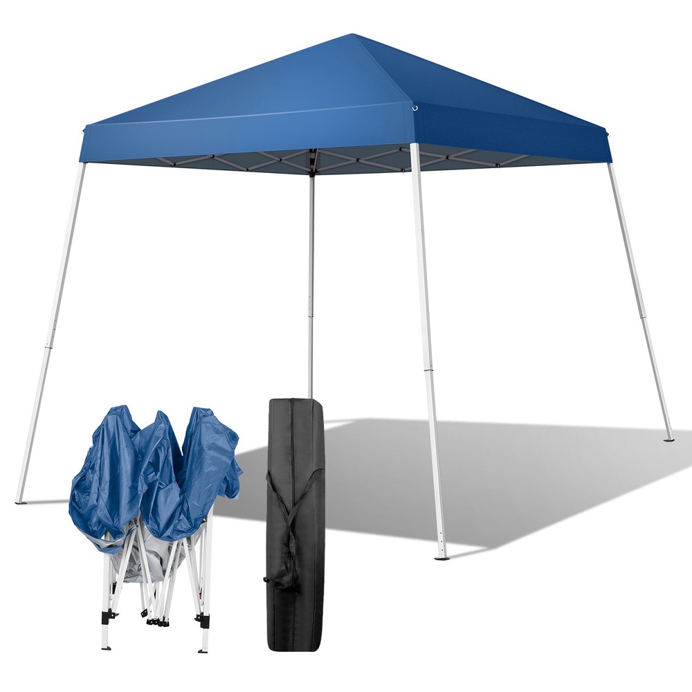 2.4 x 2.4m Portable Home Use Waterproof Folding Tent Blue