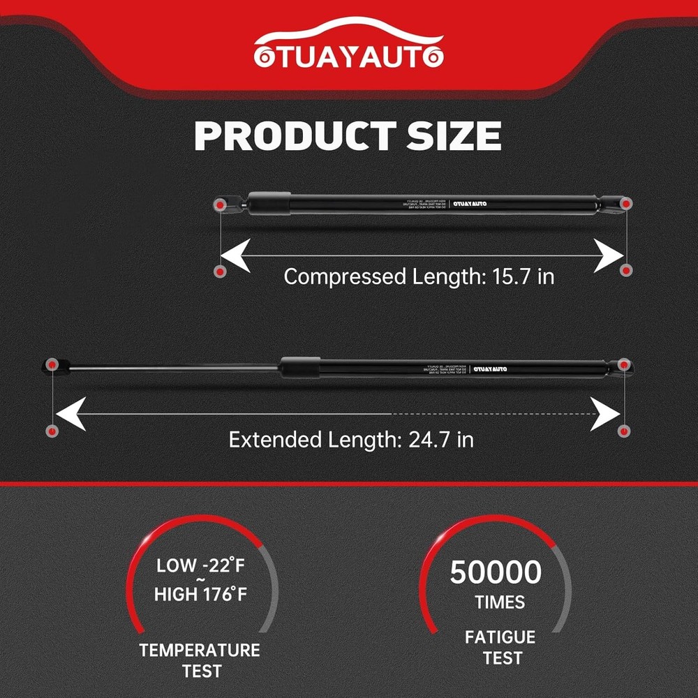 OTUAYAUTO Rear Hatch Liftgate Struts, Replacement for 2000-2004 Chevy Suburban,