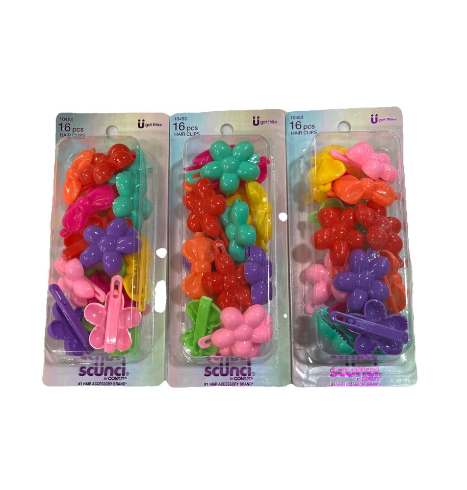 Scunci Hair Clips (3 Pack)
