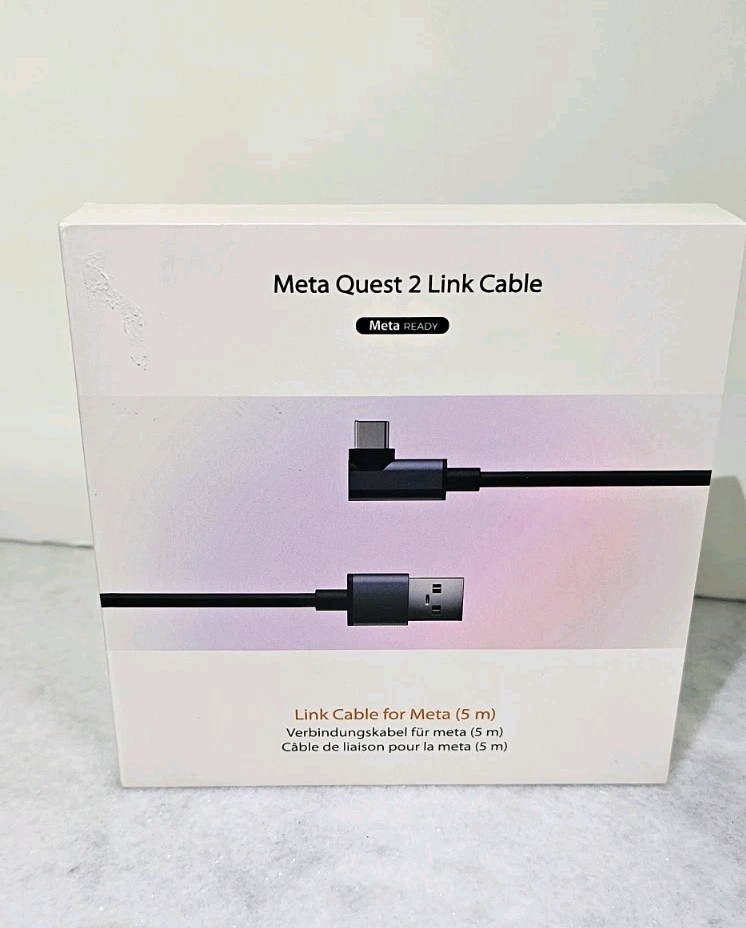 Meta Quest Link Cable Virtual Reality Headset Cable for Quest - 16FT (5M) PC VR