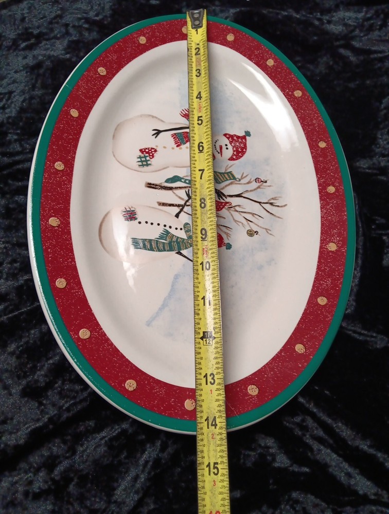 Royal Seasons Yellow Dot 14" Serving Platter