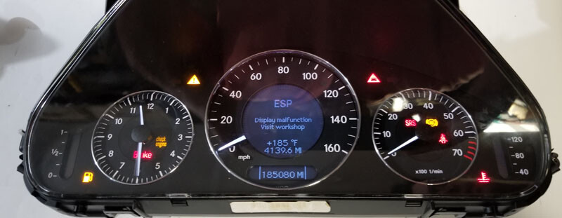 MERCEDES C CLASS CLK DASH INSTRUMENT CLUSTER DIAGNOSTIC FEE