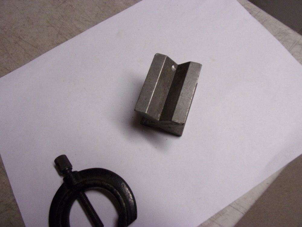 STARRETT #268 (1)-V-Block & (1)-Clamp used