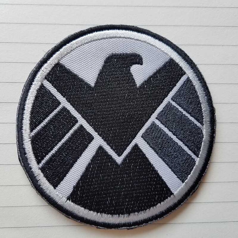 Avengers SHIELD (S.H.I.E.L.D) Right Hand Side Embroidered Hook Loop Patch Badge