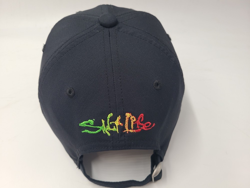 Youth Salt Life Strapback Adjustable Hat Cap Polyester Blend Fish Boy Girl Black