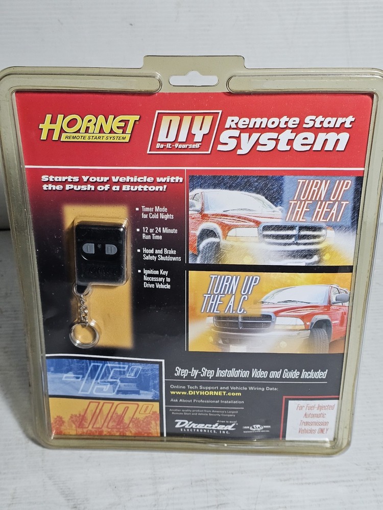 Hornet Remote Start System Directed Electronics DIY w/Guide & Video-New / Sealed