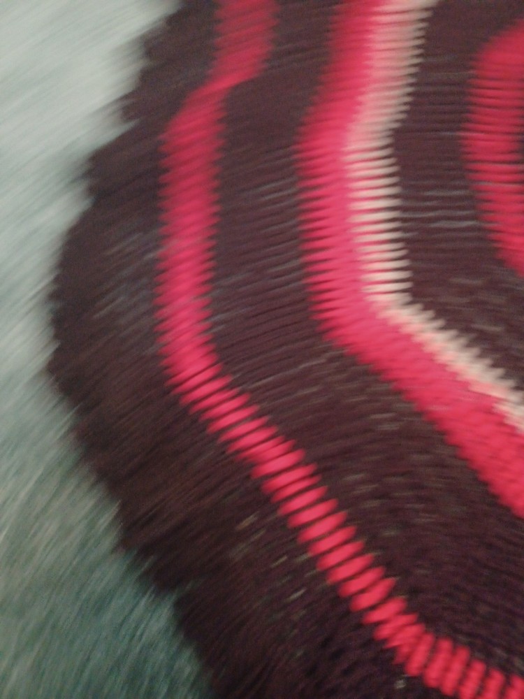 Handmade Circular Chochet Throw Couch Blanket 35"