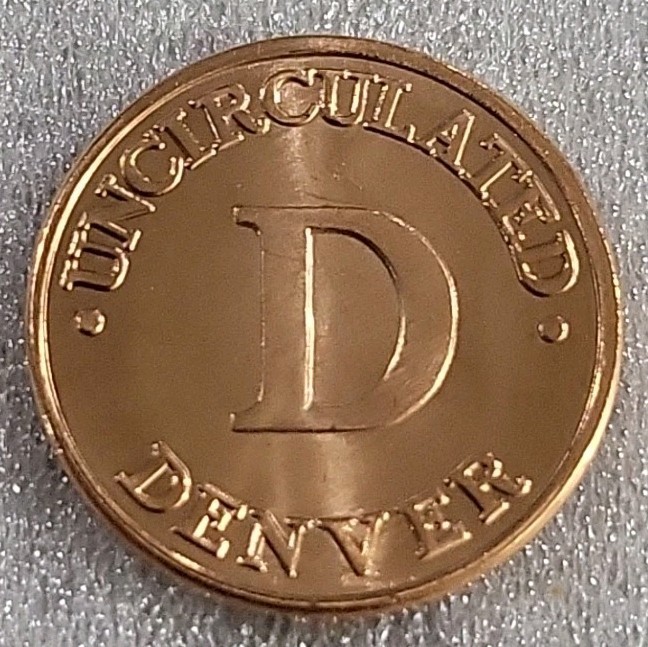 US Denver D Mint Token From US Mint Set *A516