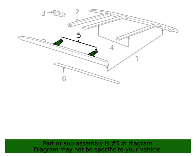 Genuine GM Cross Rail Support 12376765