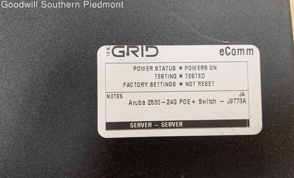 Aruba 2530-24G PoE+ Network Switch - Tested