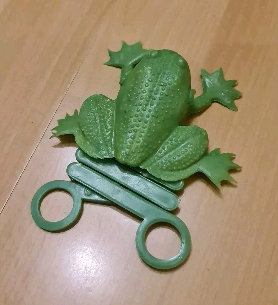 Vintage Soviet Toy JUMPING FROG USSR 1970th