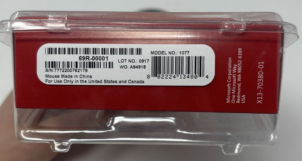 Microsoft Bluetooth Notebook Mouse 5000 - Black For Windows & Mac/New