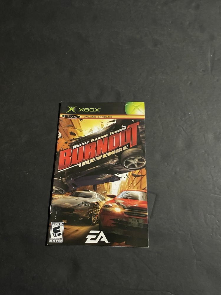 burnout revenge xbox Manual Only