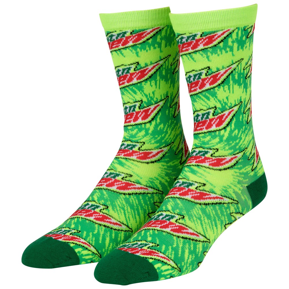 Mountain Dew Core Logo Crew Socks Green