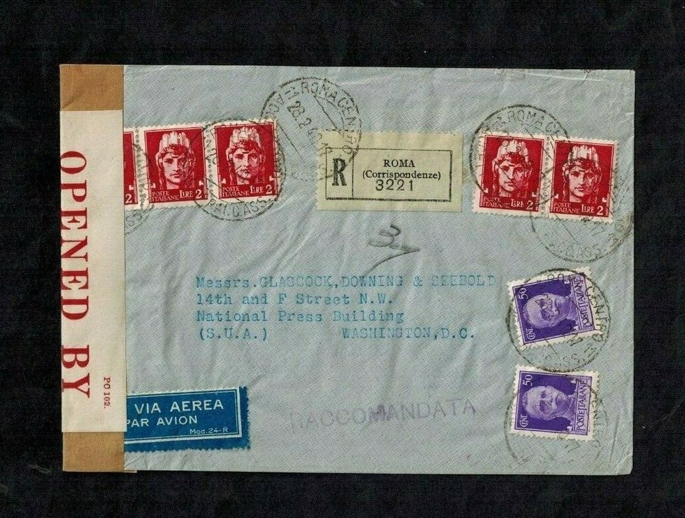 Bermuda WWII Censor Cover C22 Red Censor #54