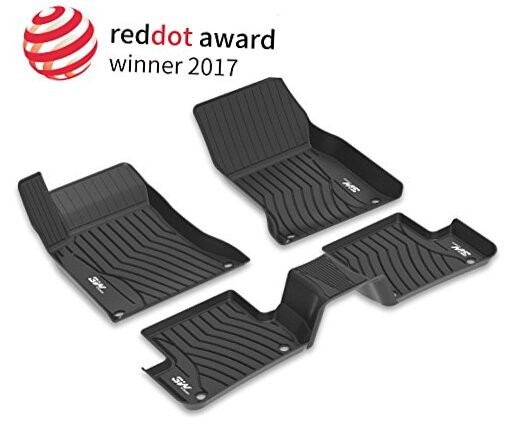  Floor Mats Compatible for Benz C-Class 2016 Black