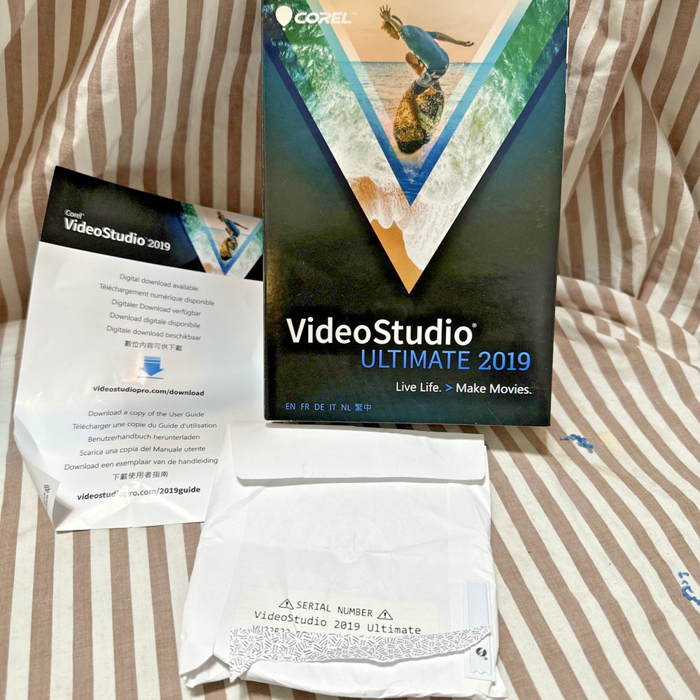 Corel VideoStudio Ultimate 2019 Open box. Cd damaged Download only Activa Code