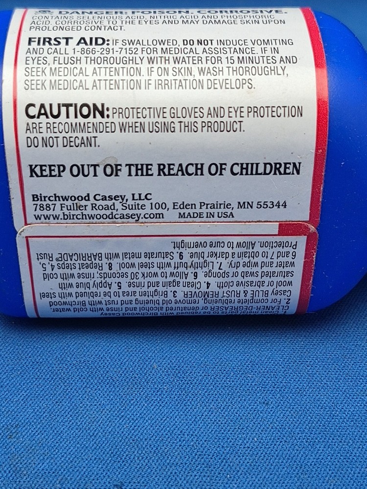 Birchwood Casey Super Blue - Liquid Gun Blue Solution NEW