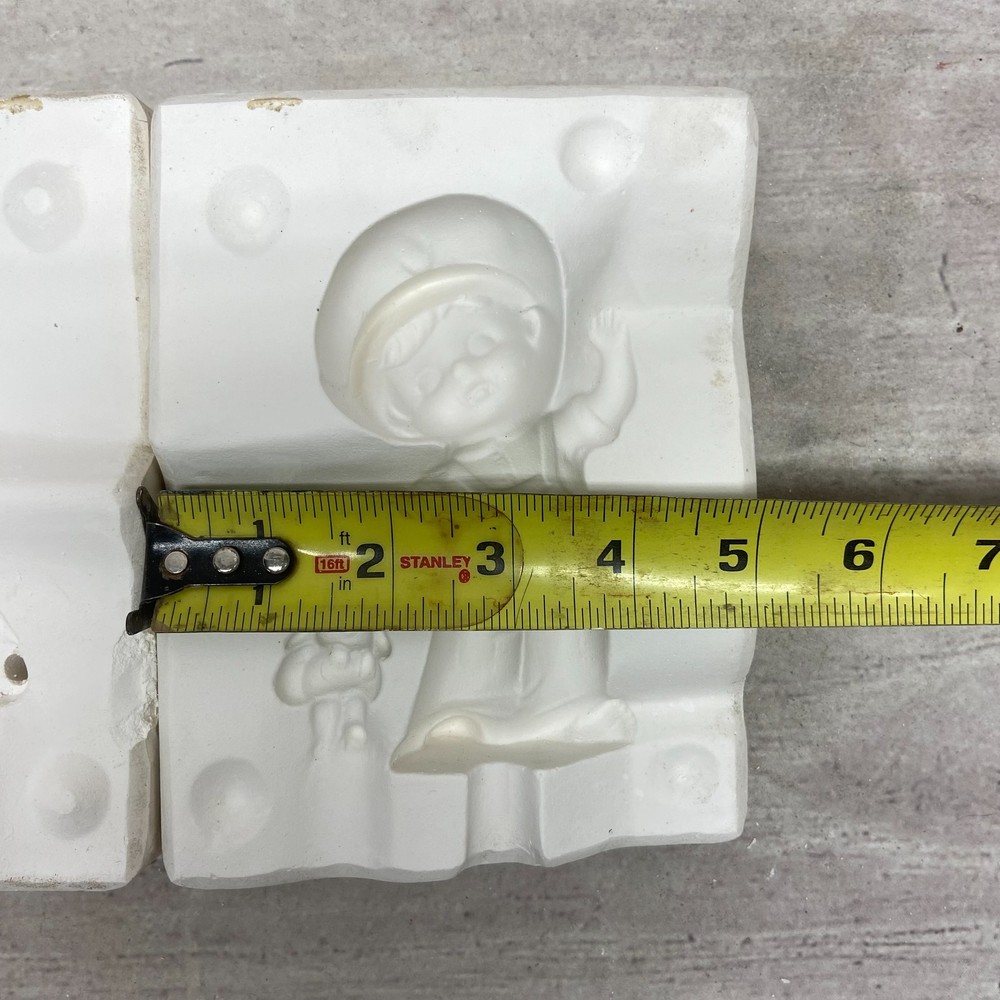 Unbranded Ceramic Slip Casting Mold Boy With Rabbit