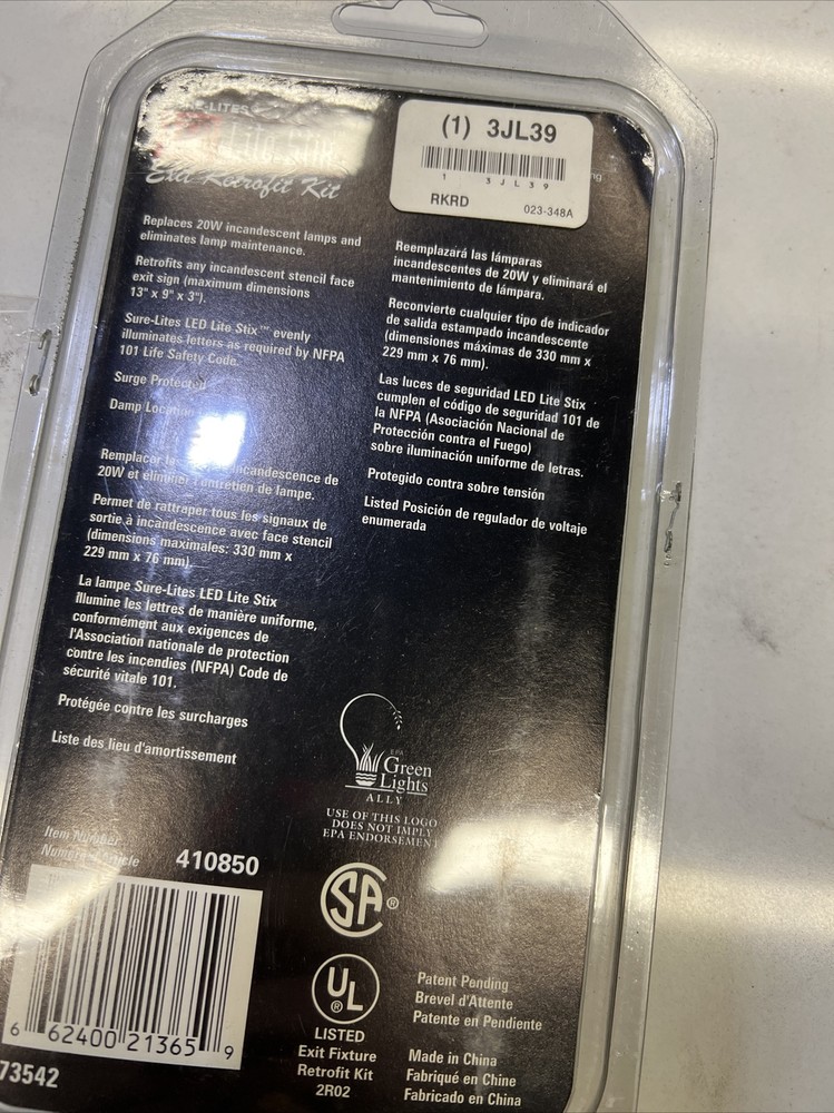 LED LITE STICKS EXIT RETROFIT KIT 3JL39