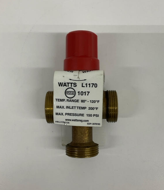 Watts L1170 ThermoMix Valve 80-120 Degree F 150PSI Max L1170AA78