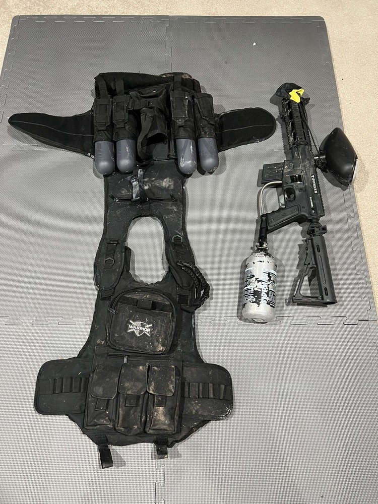 Paintball Gun And Vest