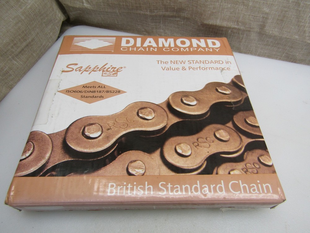Diamond Chain Sapphire RSC 06B-2 RIV 10 Ft. Double Roller Chain