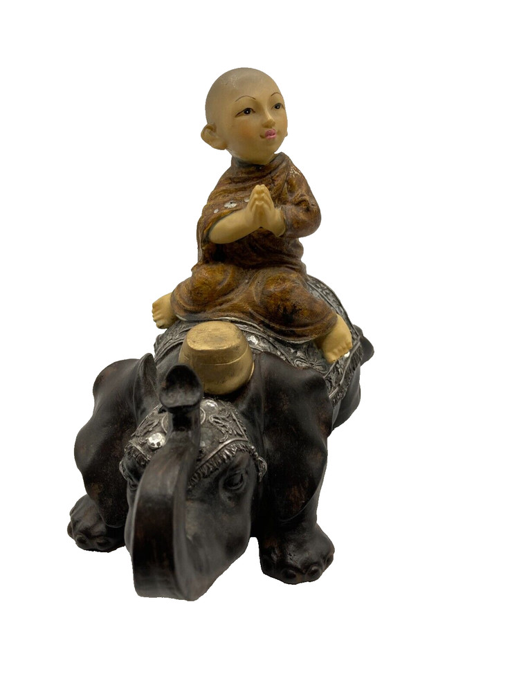 Balinese Monk and Elephant 19 cms