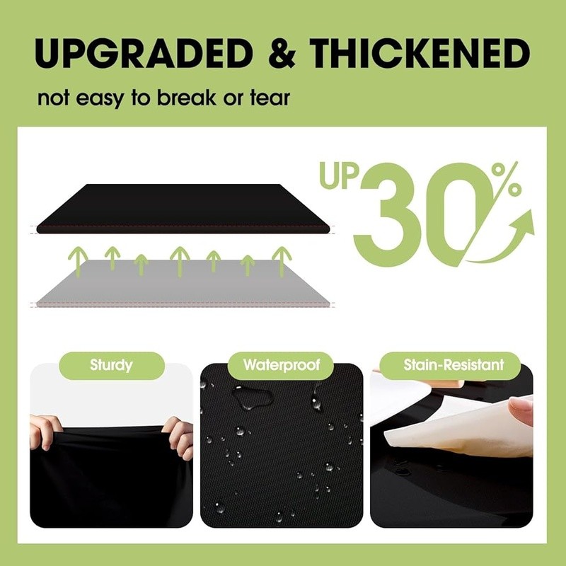 Disposable Tablecloths Waterproof Sturdy Rectangular Covers 8 Pack Event Use