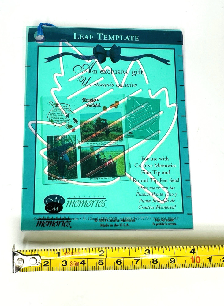 2003 Creative Memories Leaf Template Scrapbooking Crafts Journal Boxes More
