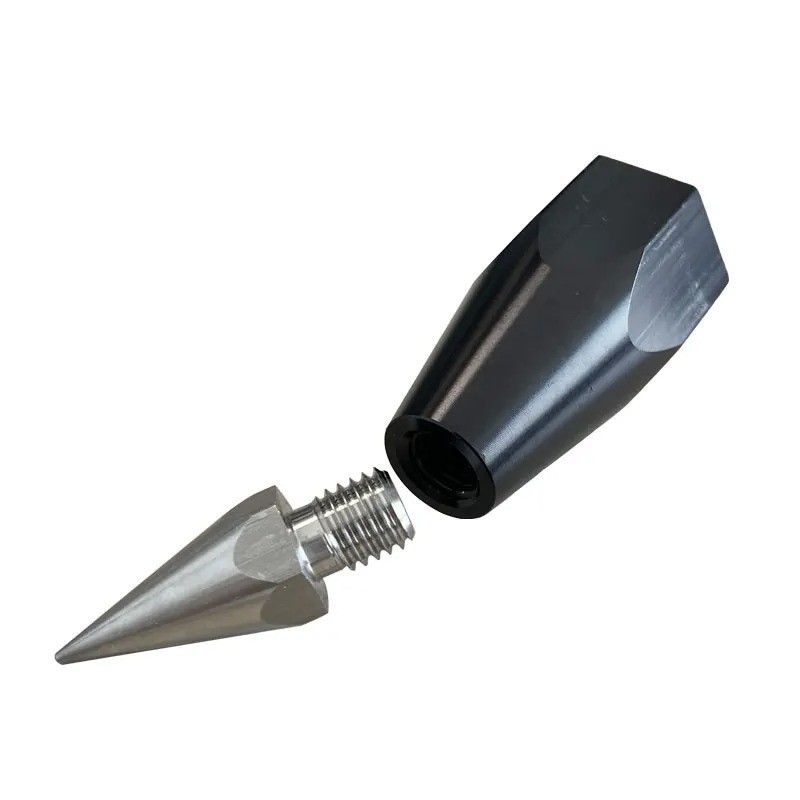 2PCS Survey Prism Pole Point Tip 5/8 Thread GPS RTK Centering Accessories