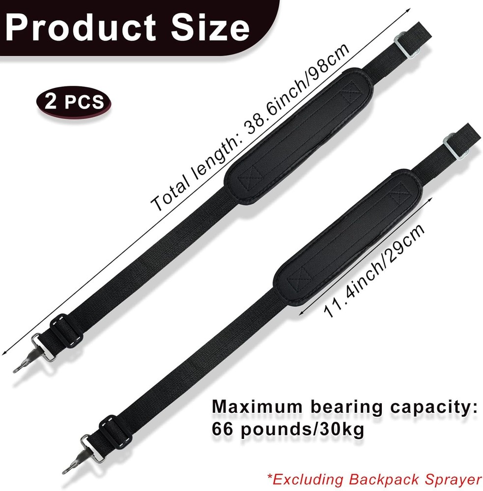 Heavy Backpack Sprayer Replacement Straps Padded Shoulder Straps Padded Shoulder