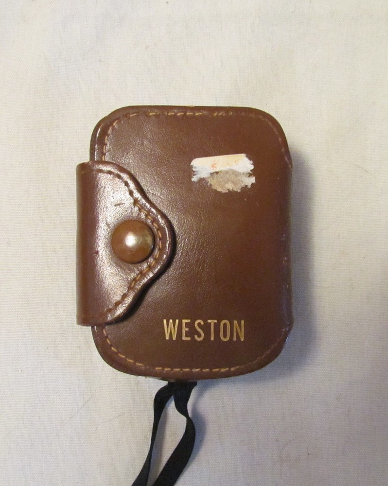 Weston Model 853 Vintage Light Exposure Meter Leather Case