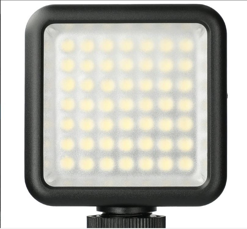 LED Video Light 49 Led Camera Lighting Dimmable Portable Camera Light mount