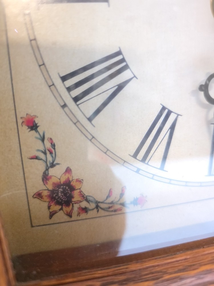 Wooden Frame Sunset Time Quartz Clock