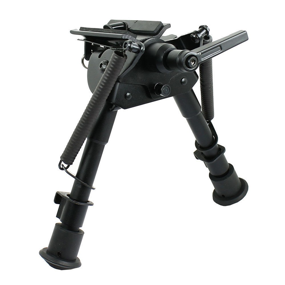 Pivot / Rotating Rifle Bipod Adjustable Leg Spring Return for Hunting Shooting