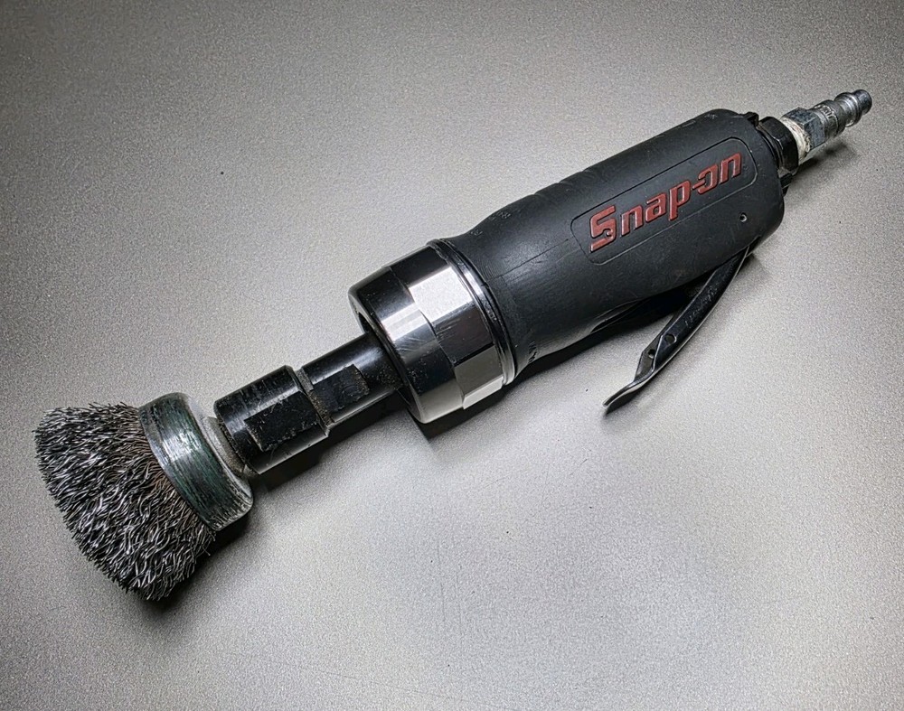 Snap On Tools Die Grinder Straight Black/Red PT200A Missing Accessories