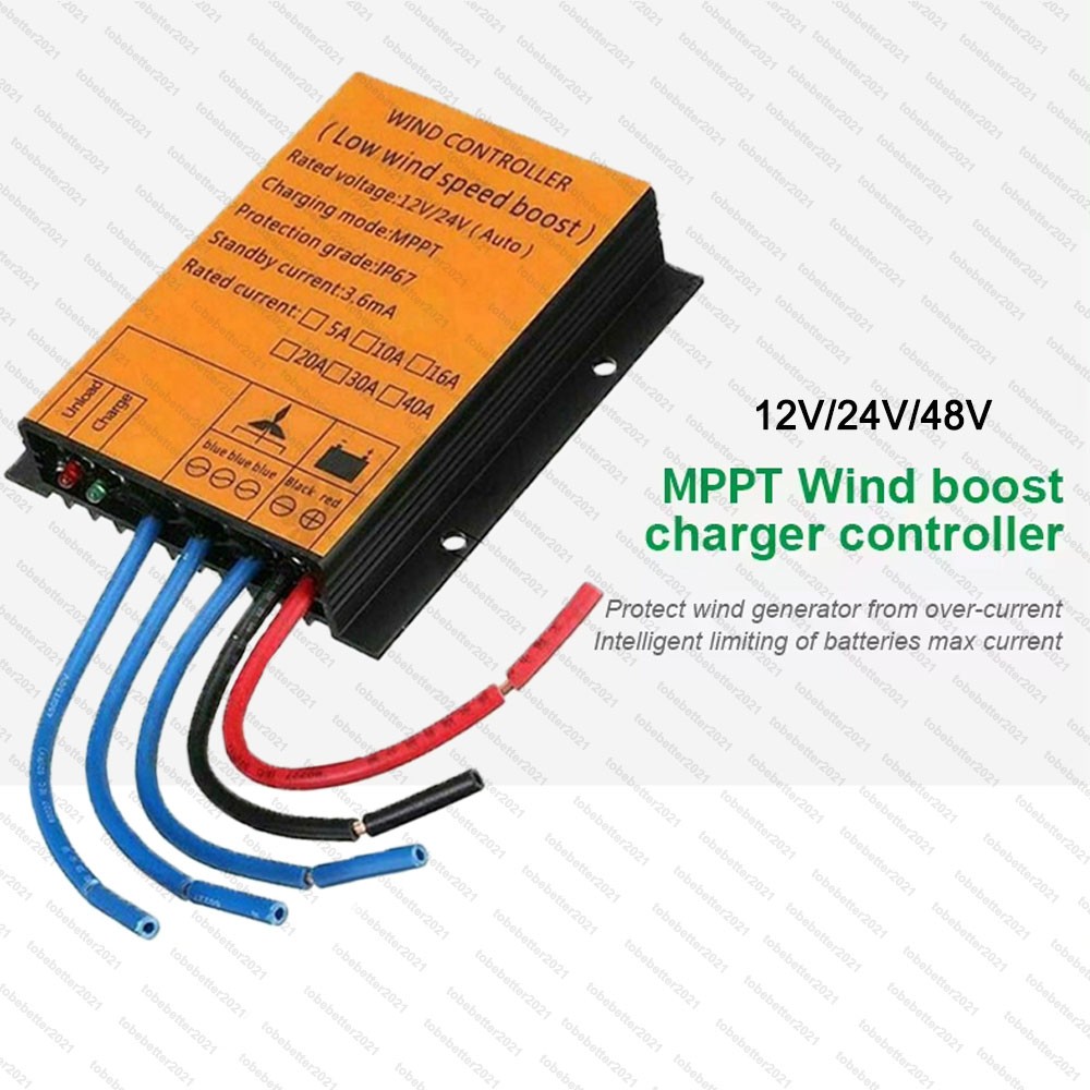 3000W MPPT Charge Controller Wind Turbine Generator 12V 24V 48V Regulator Boost