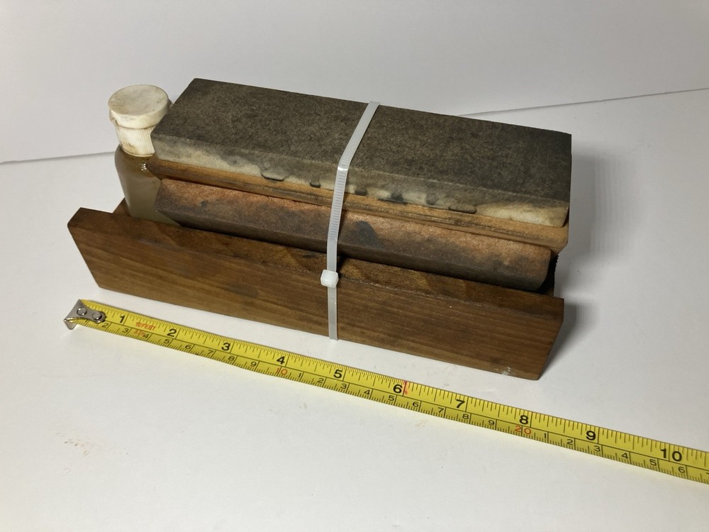 Vintage Knife Sharpening Stones Set