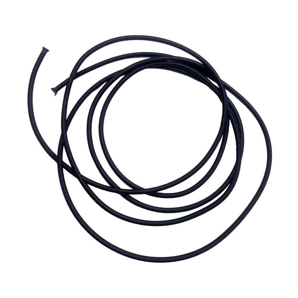 Rowing Machine Elastic Rope 0.315" Diameter Black Easy to Use Practical