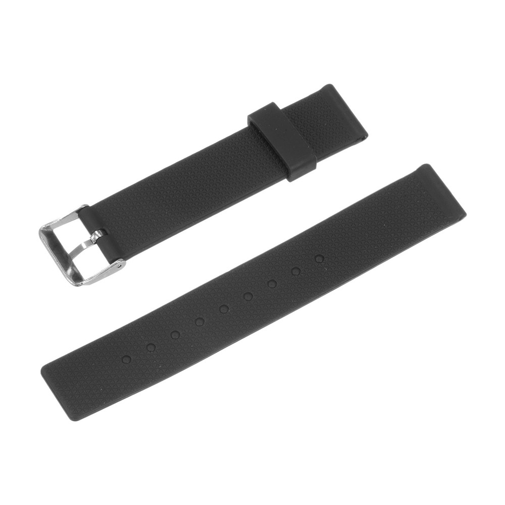 Rubber Watch Band 18mm, Quick Release Replacement Silicone Watch Strap, Black