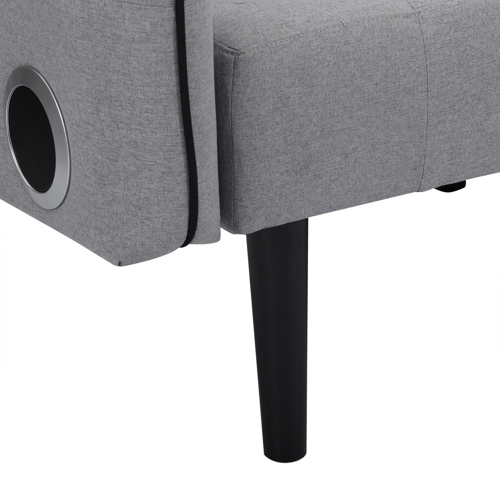 Folding Ottoman Sofa Bed with stereo (Gray)|Gray