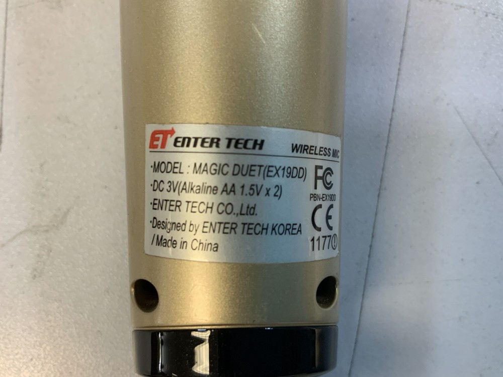Entertech Magic Sing EX19DD Wireless Microphone for ET19KV Karaoke System (I2A*)