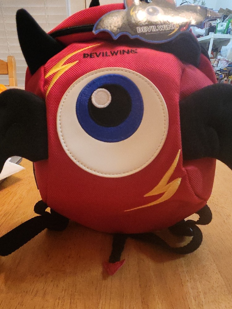 New 2017 Anti-Lost Devil Wing Kids Walking Safety Red Small Backpack