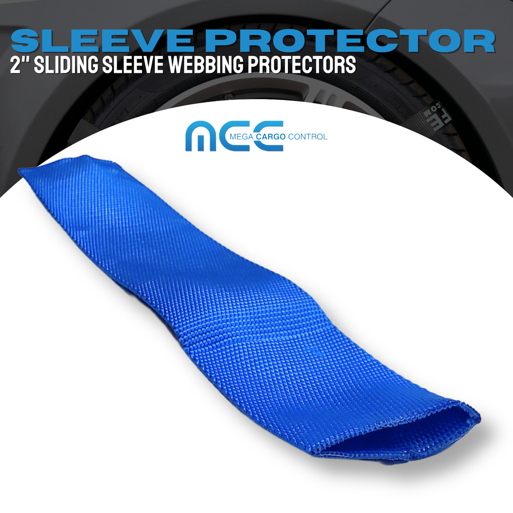 10 Pack 24" Sliding Sleeve Webbing Web Protector for 2" Ratchet Tie Down Strap