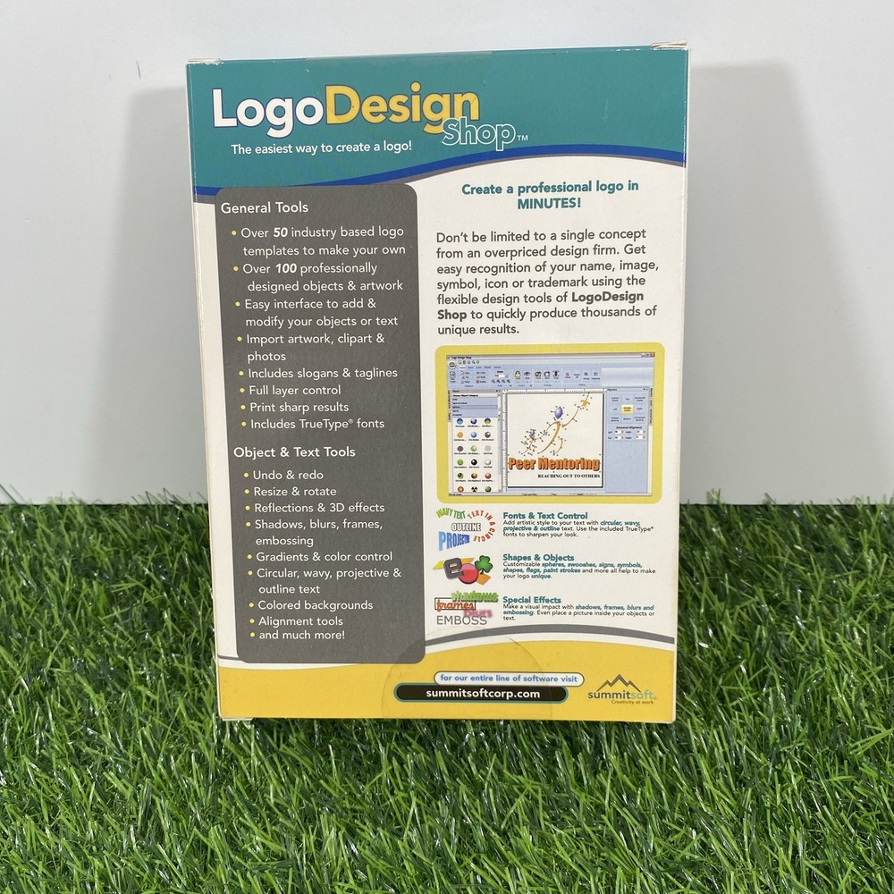 SUMMITSOFT LOGO DESIGN SHOP SOFTWARE WINDOWS 2000, XP, VISTA HOME OFFICE