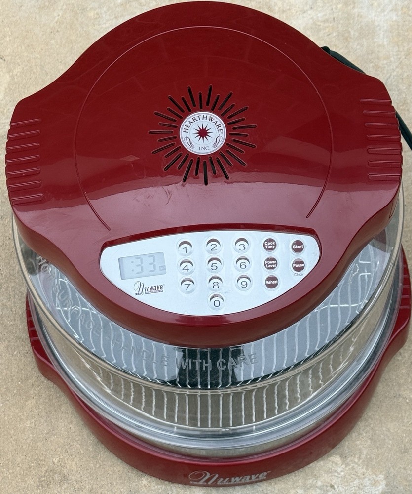 Red Nuwave Pro 20337 Infrared Oven With Extender Ring