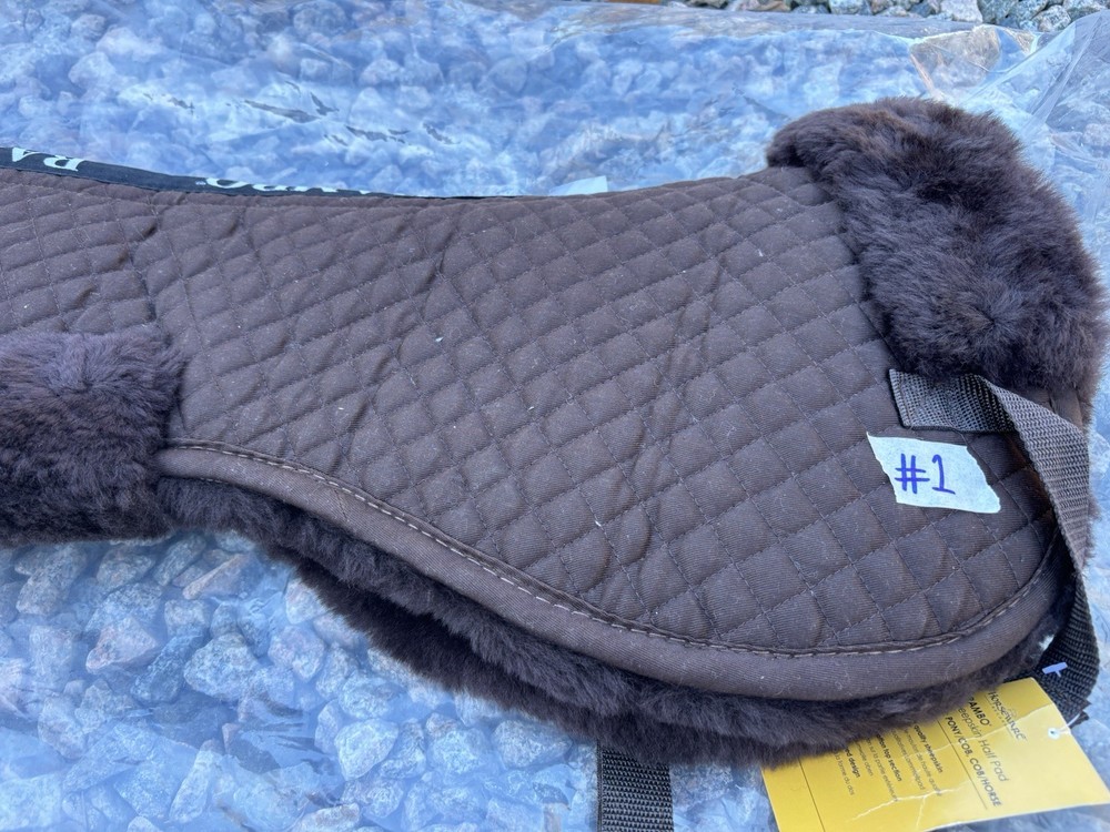 New Brown Rambo Half Pad - 100% Lambskin