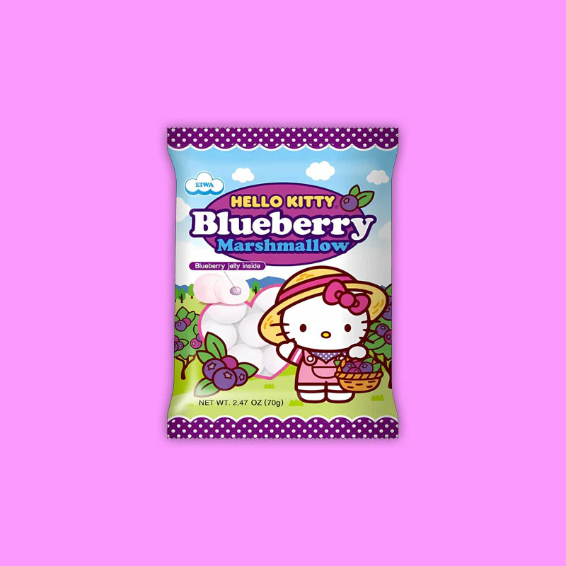 Hello Kitty Marshmallows Blueberry 70g (Japan) Exotic Snacks