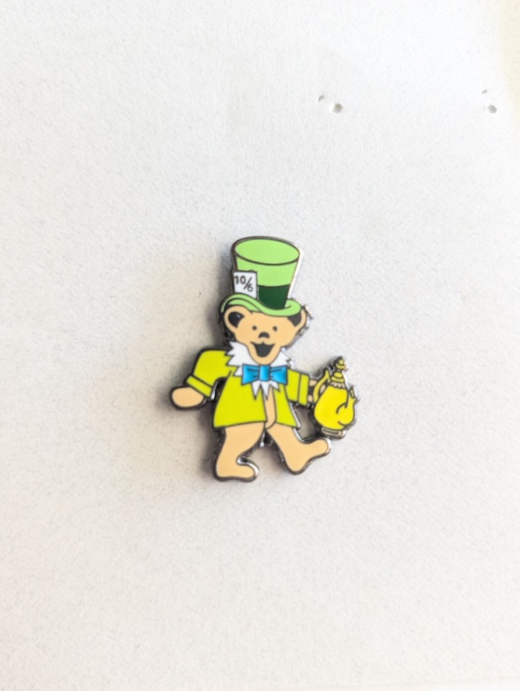 Grateful Dead Mad Hatter Dancing Bear Pin